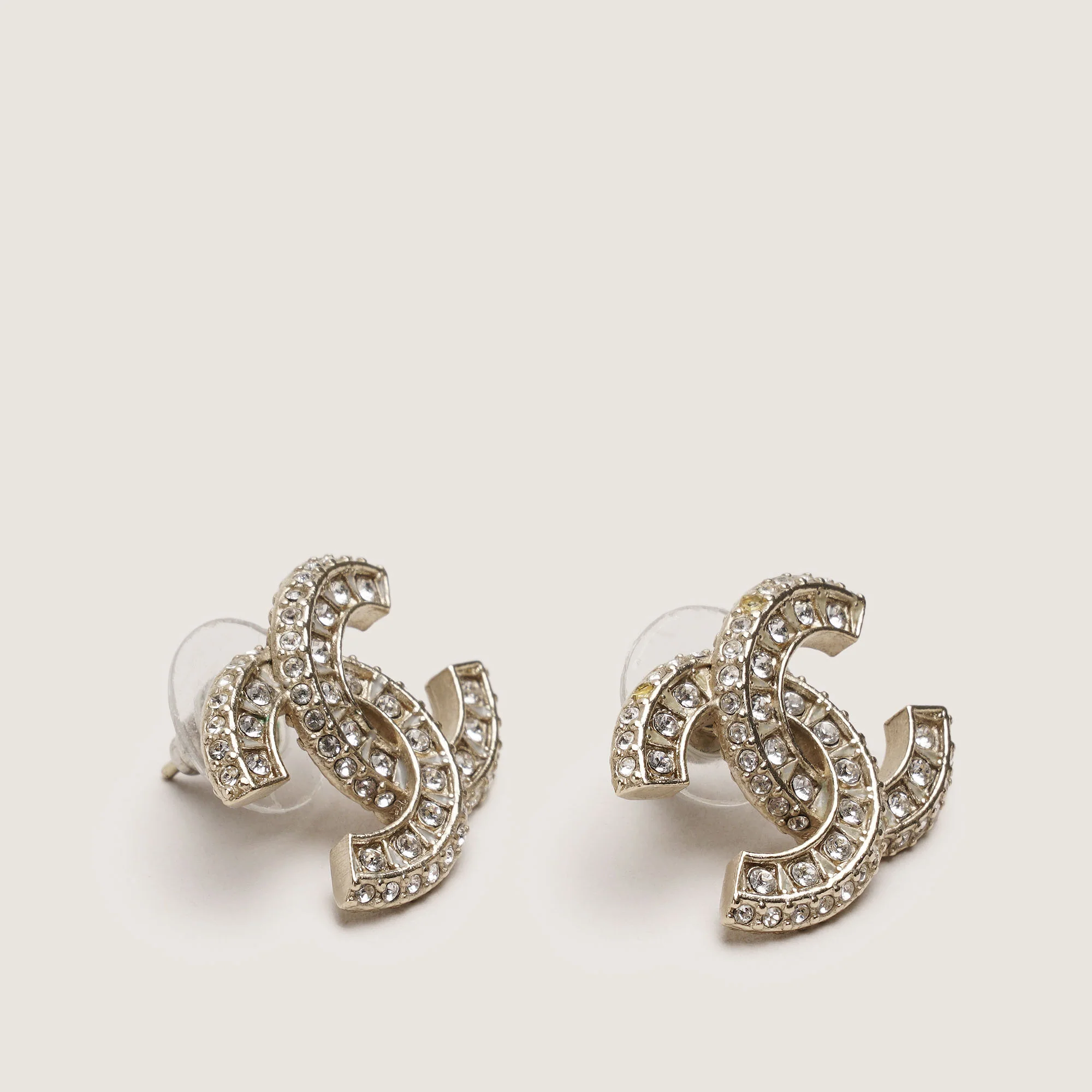 CC Crystal Stud Earrings - Image 2