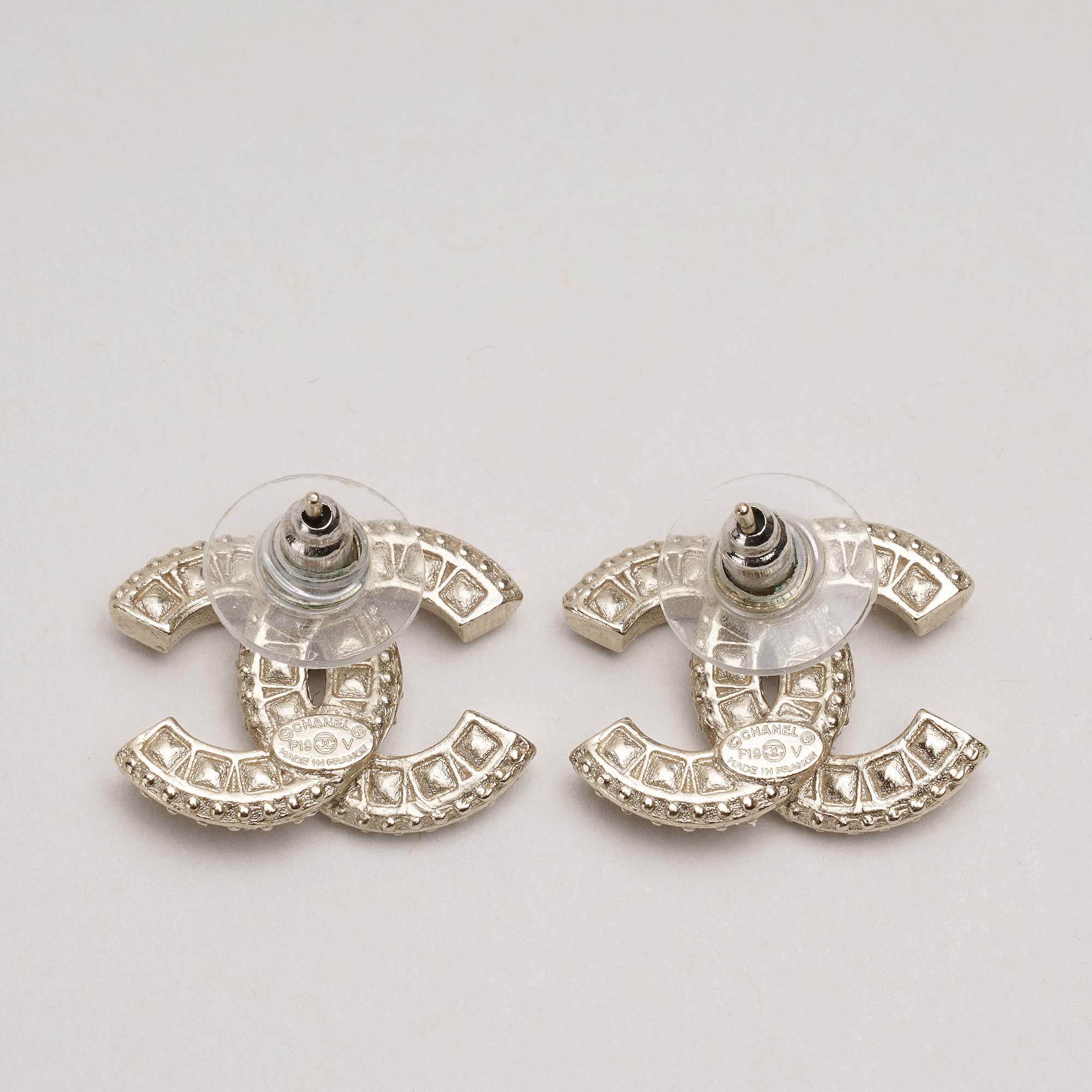 CC Crystal Stud Earrings - Image 4