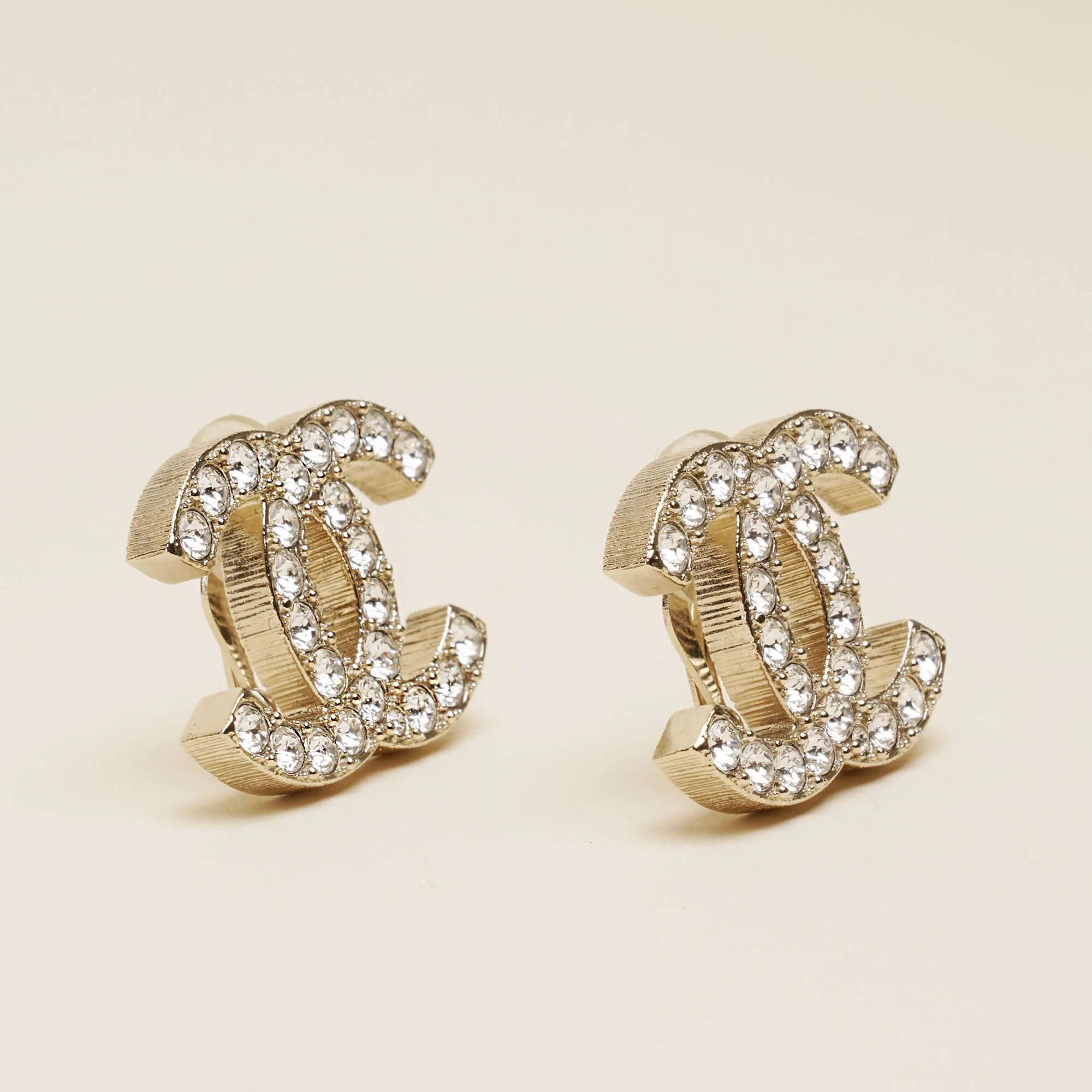 Large CC Clip-on Earrings - Image 4