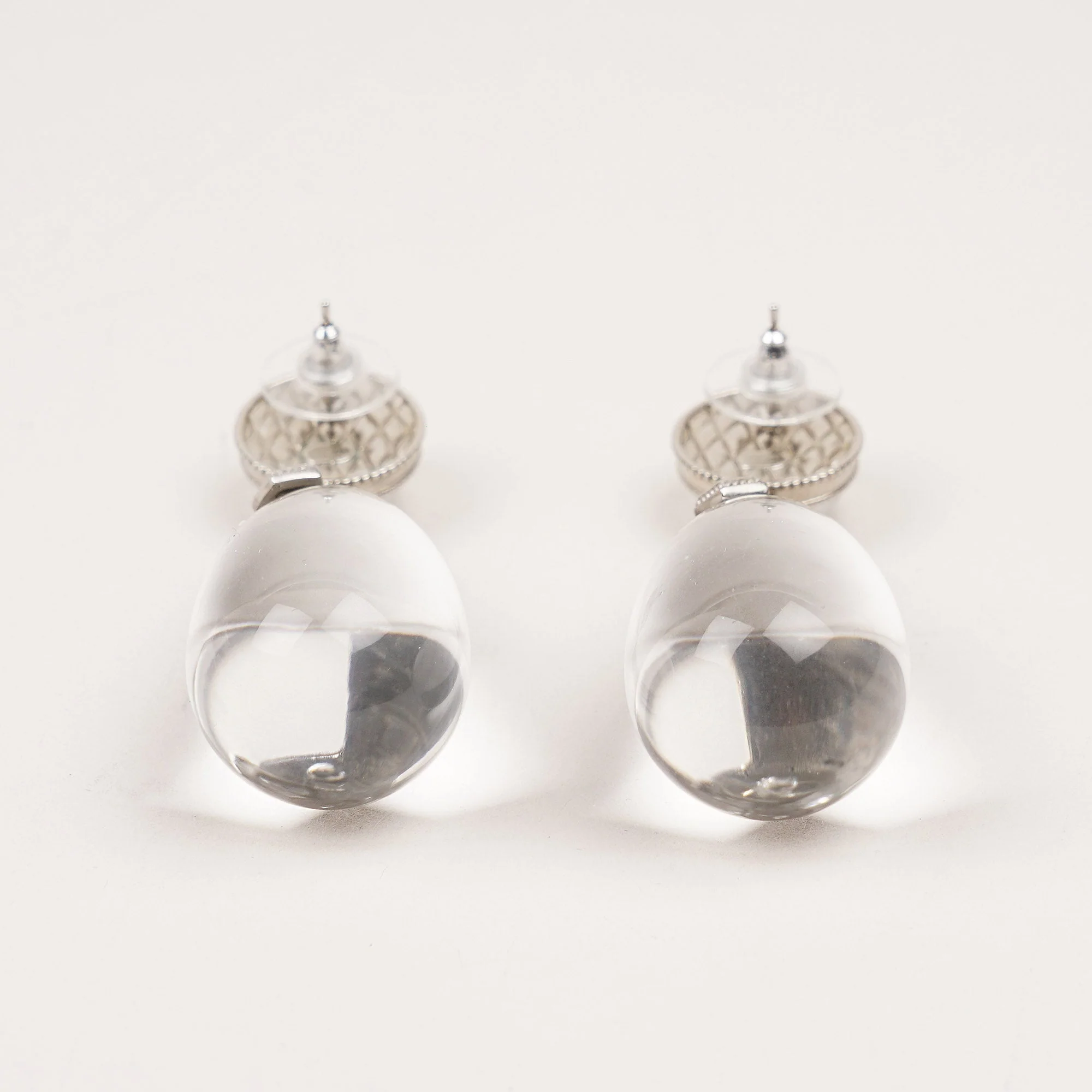 Chanel XL Crystal Drop Earrings - Image 5