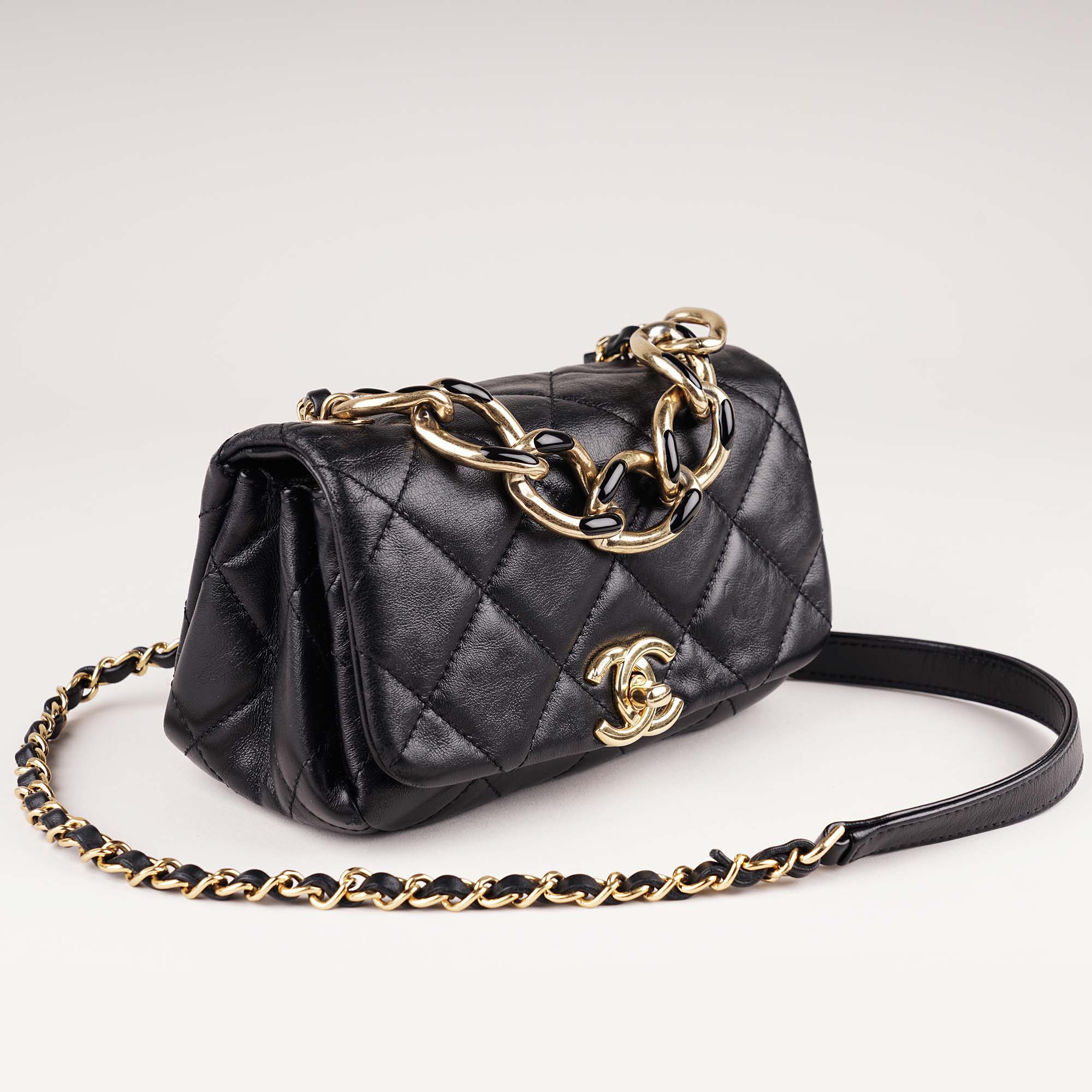 Mini Flap Chain Top Handle - Image 3