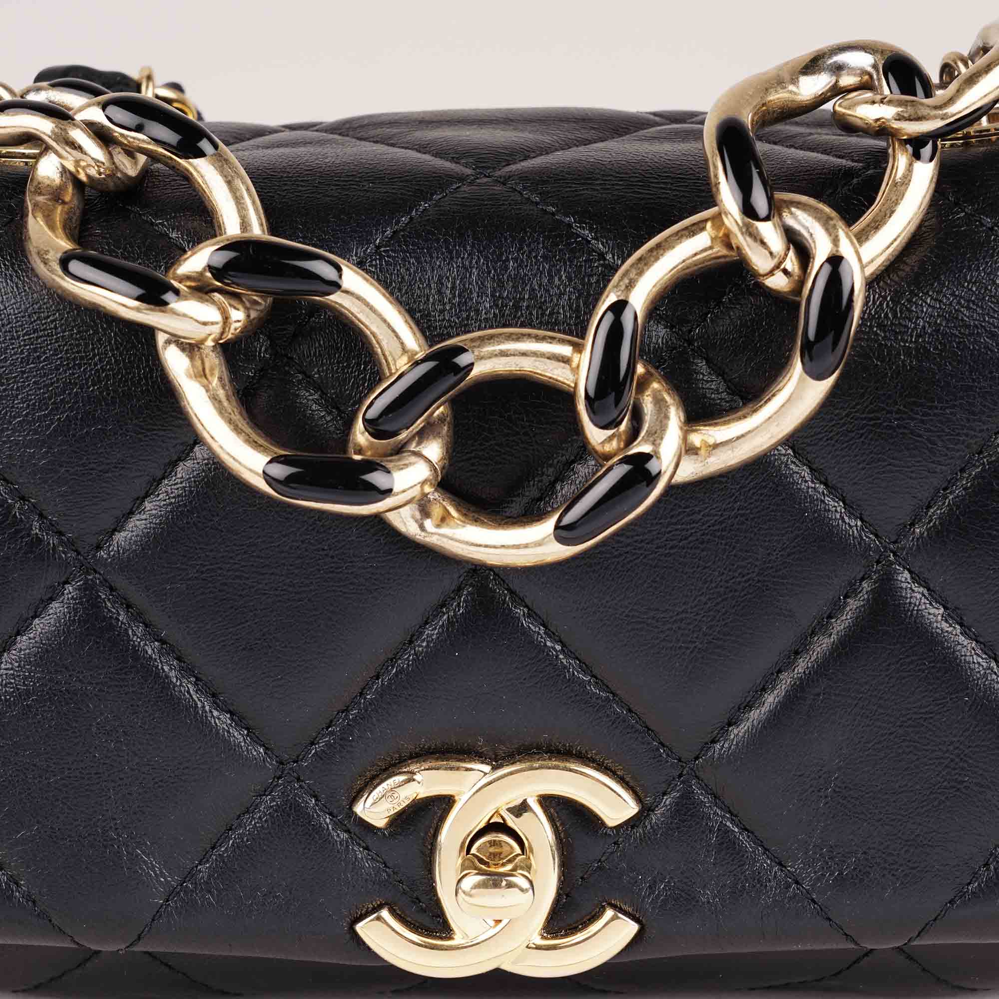 Mini Flap Chain Top Handle - Image 7