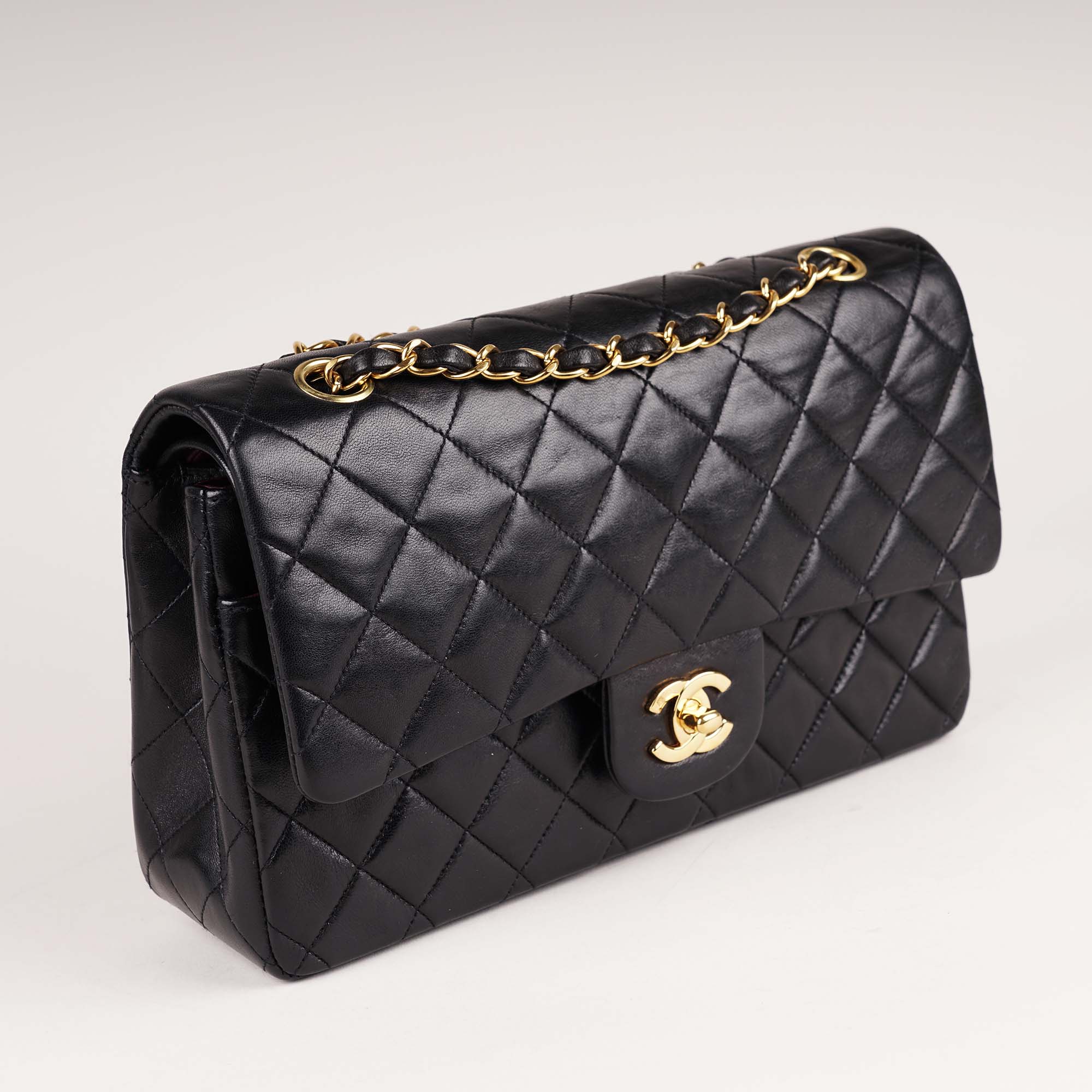 Classic Medium Double Flap Bag Black - Image 3