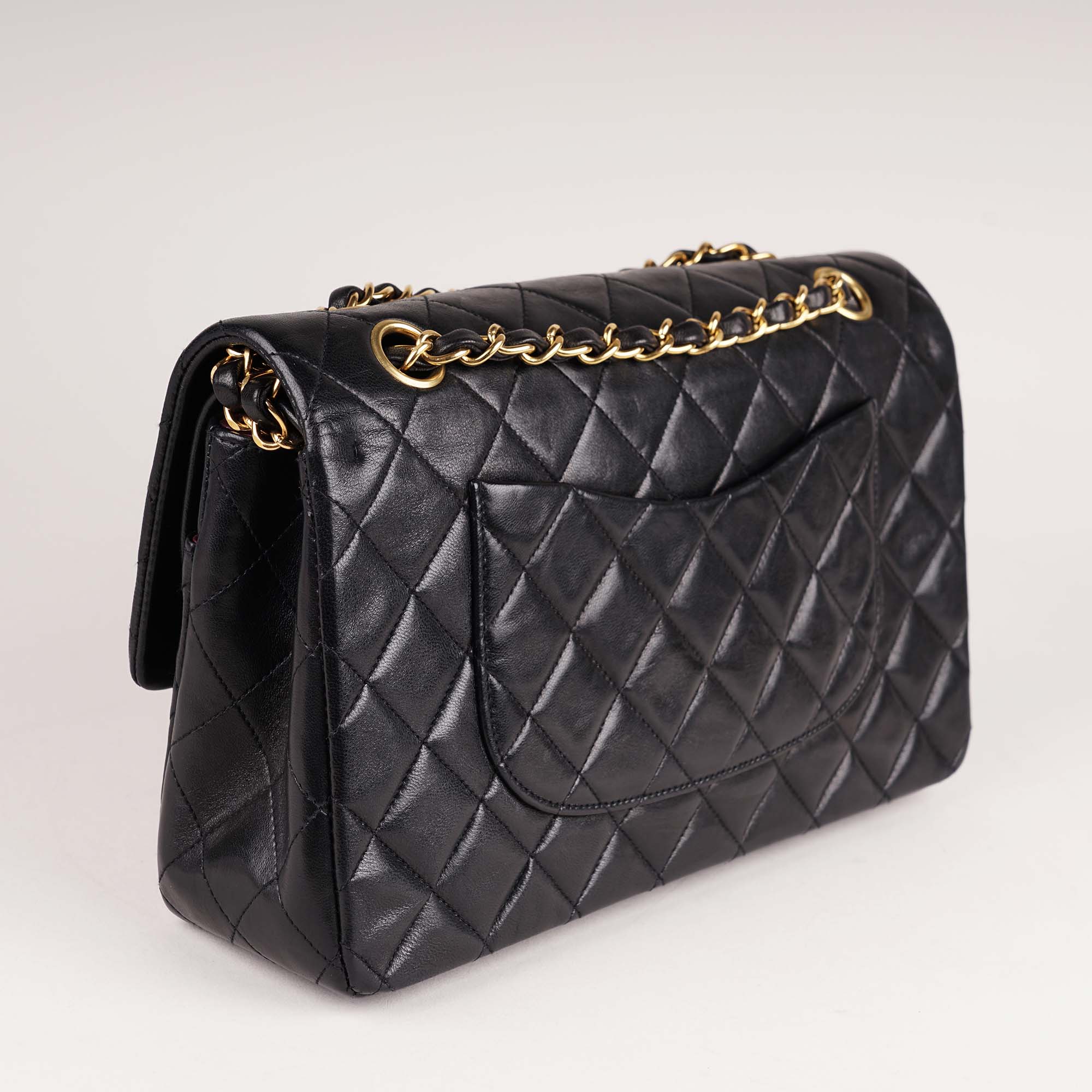 Classic Medium Double Flap Bag Black - Image 4