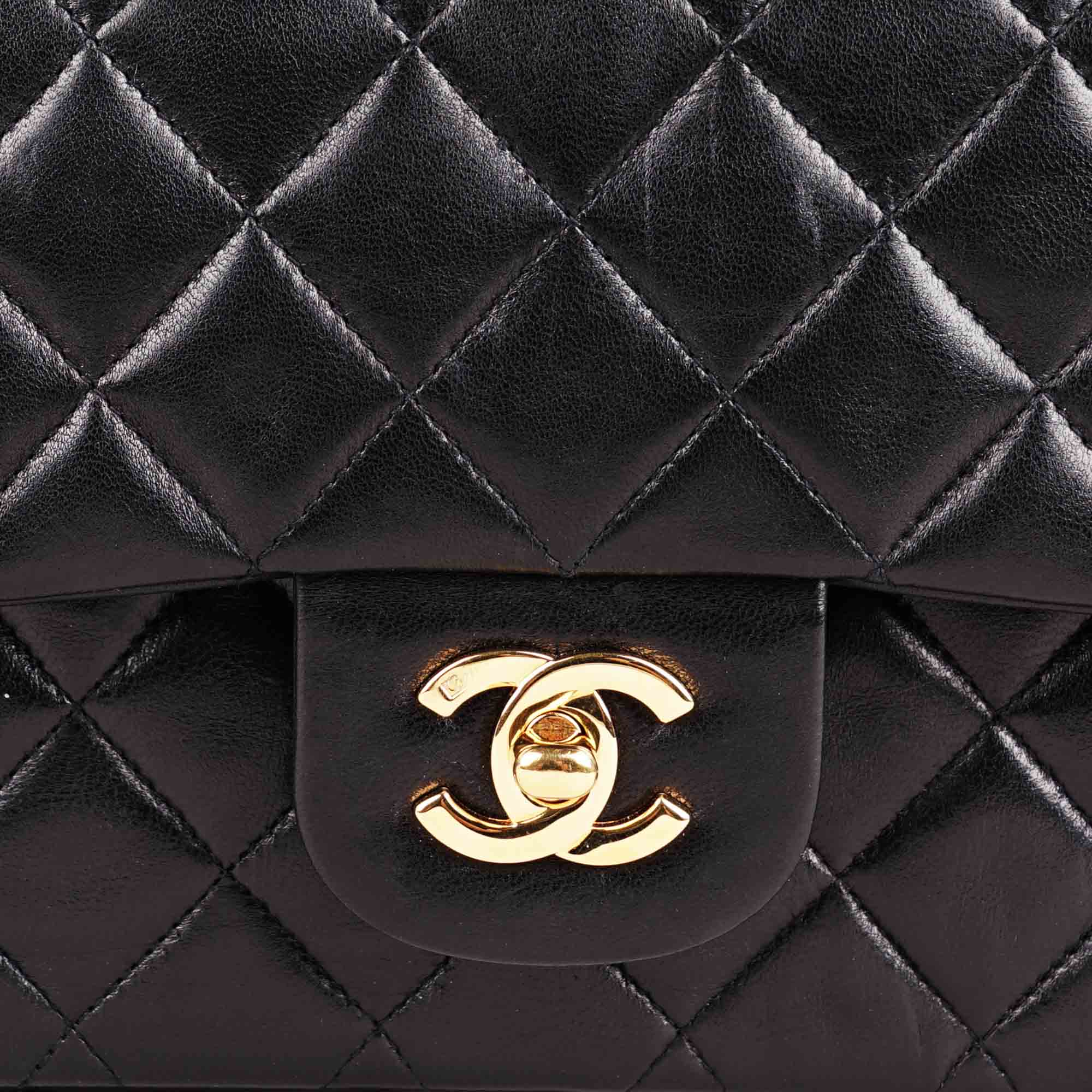Classic Medium Double Flap Bag Black - Image 7