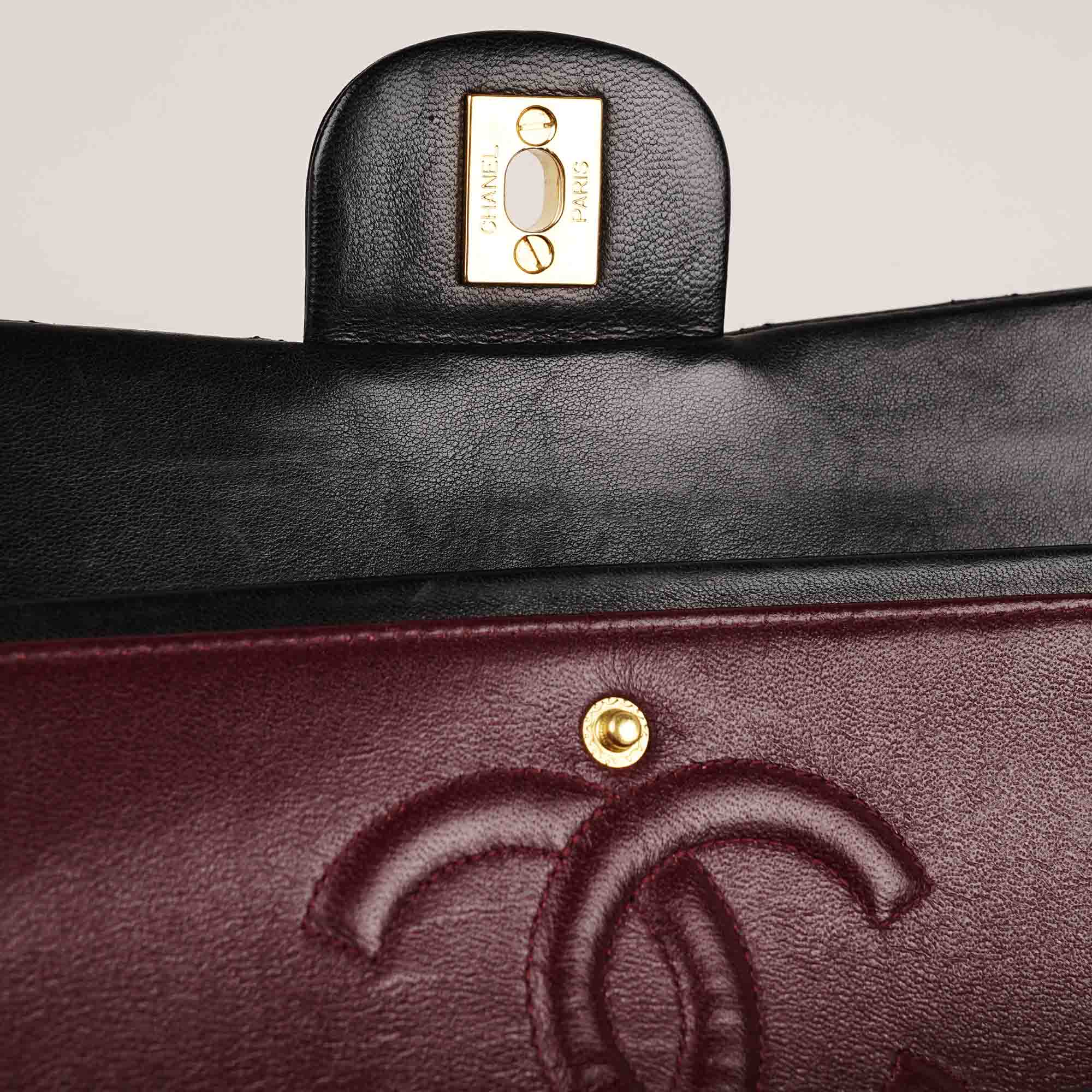 Classic Medium Double Flap Bag Black - Image 10