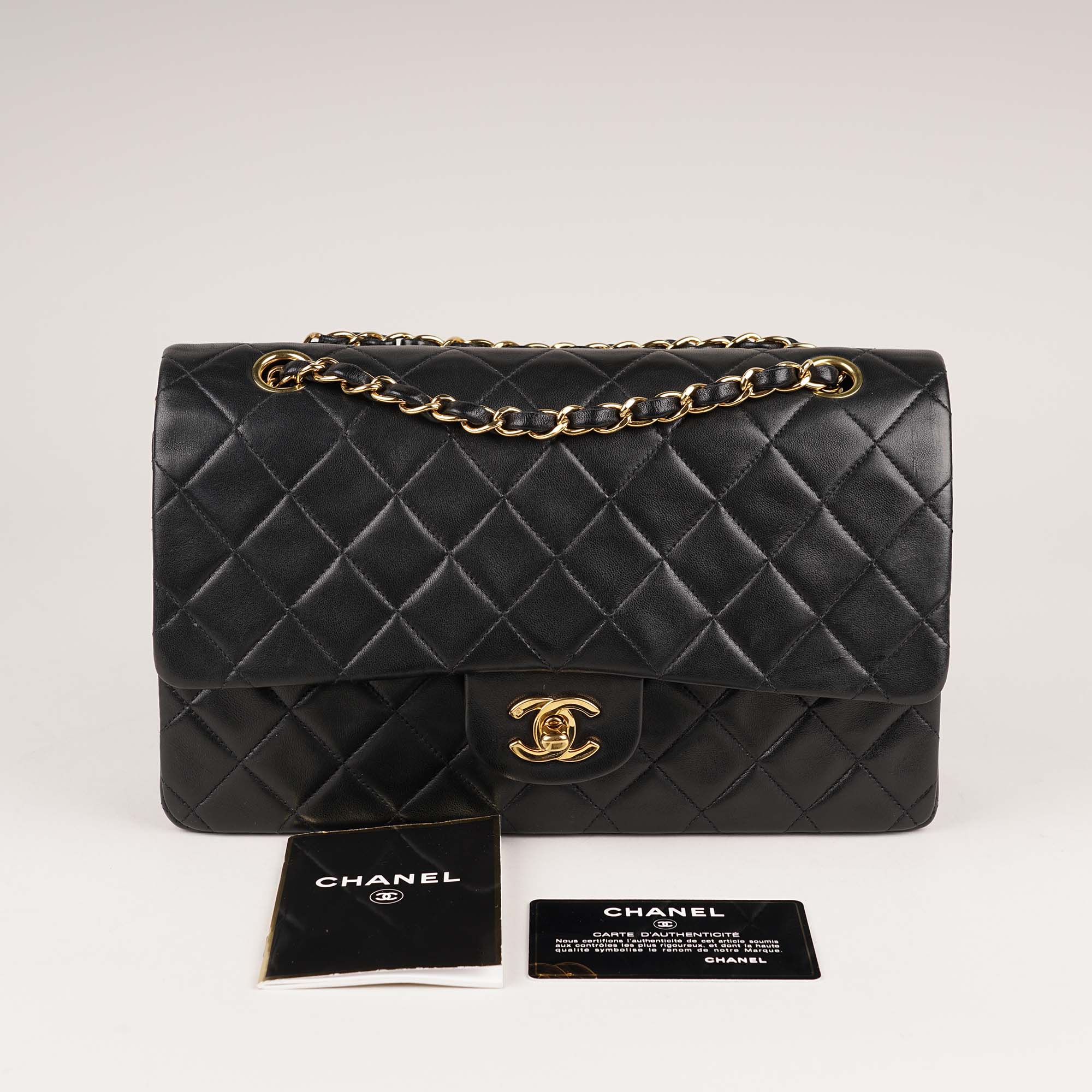 Classic Medium Double Flap Bag Black - Image 17