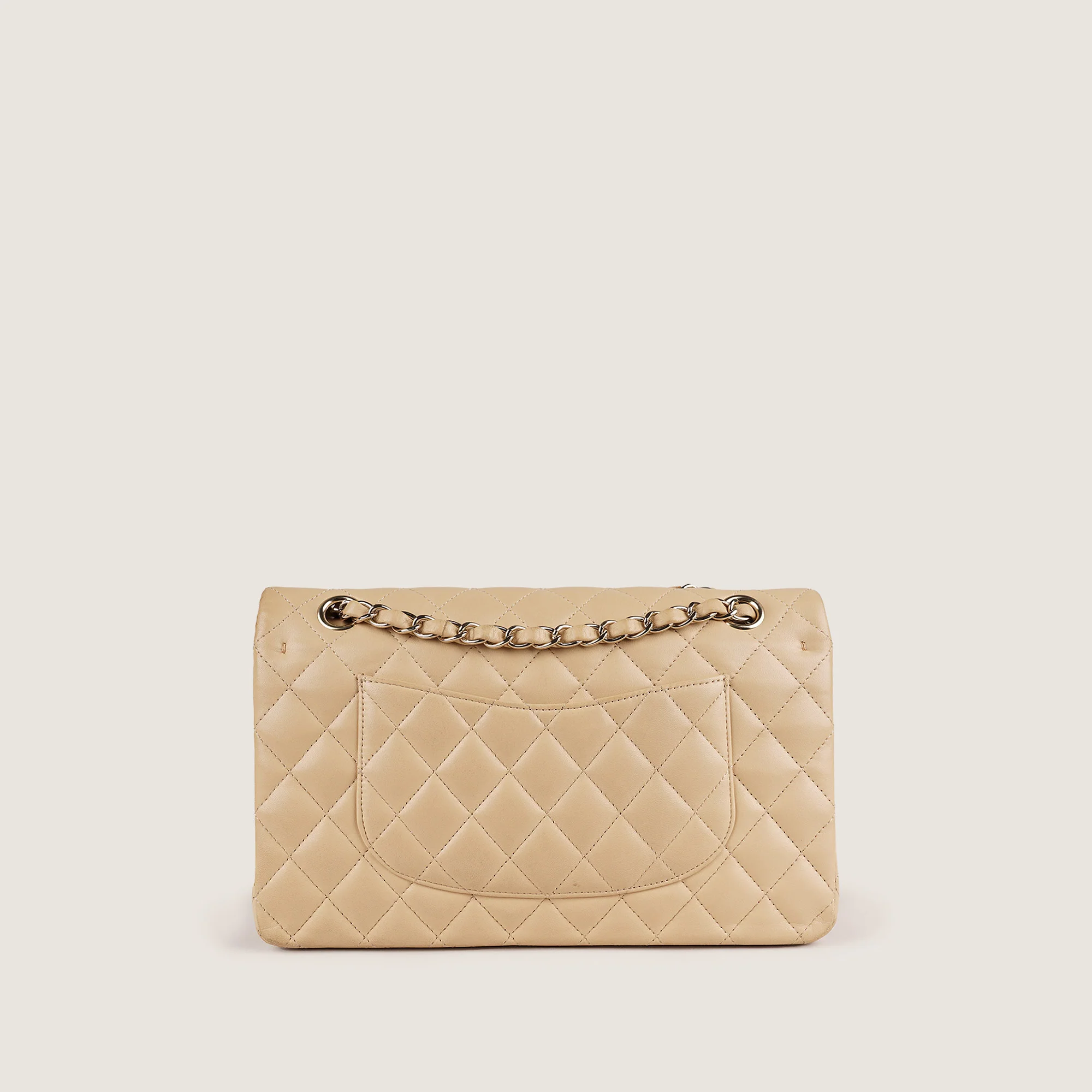 Classic Medium Double Flap Bag Beige 2023 - Image 2