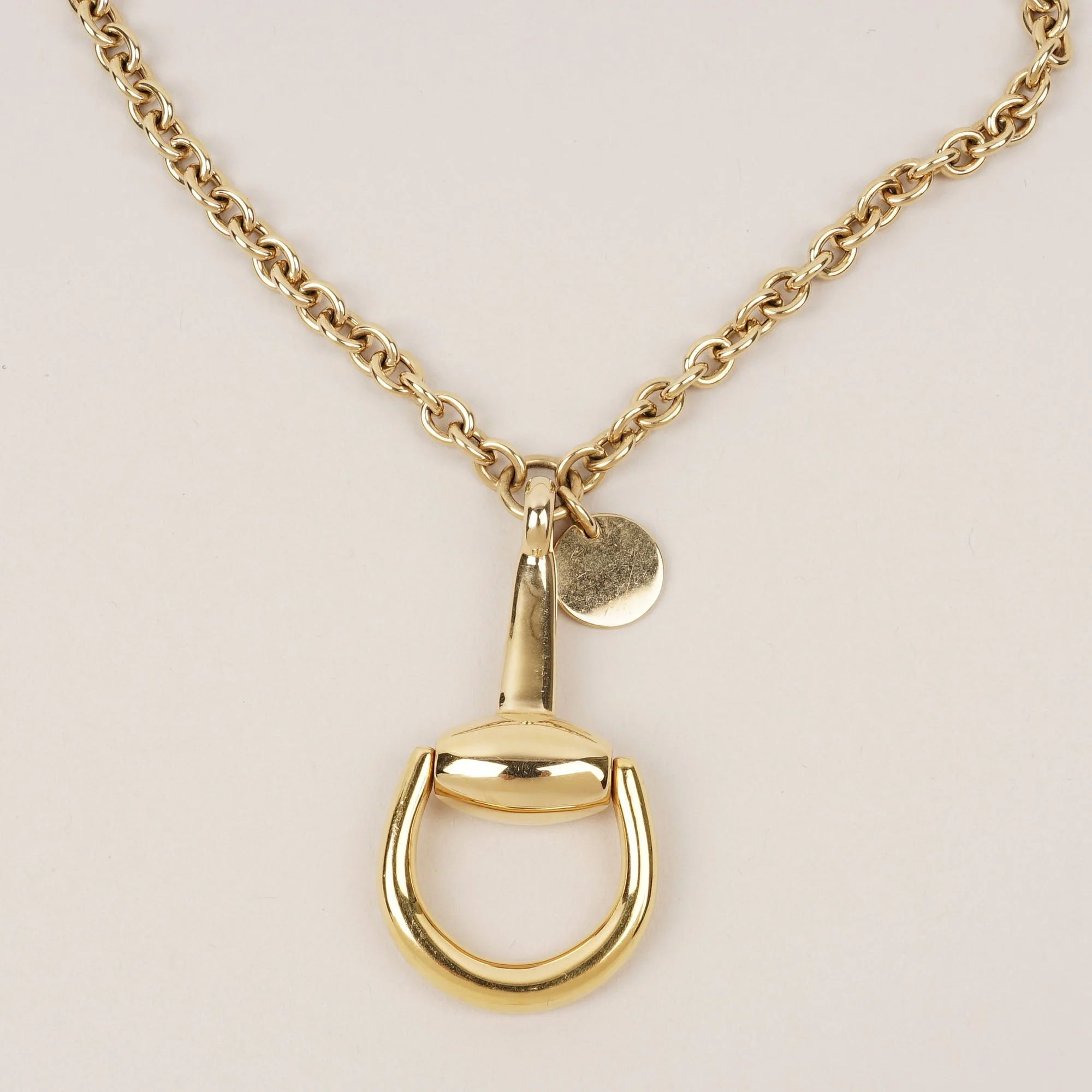 Horsebit 18k XL 18ct Gold Chain Necklace - Image 4