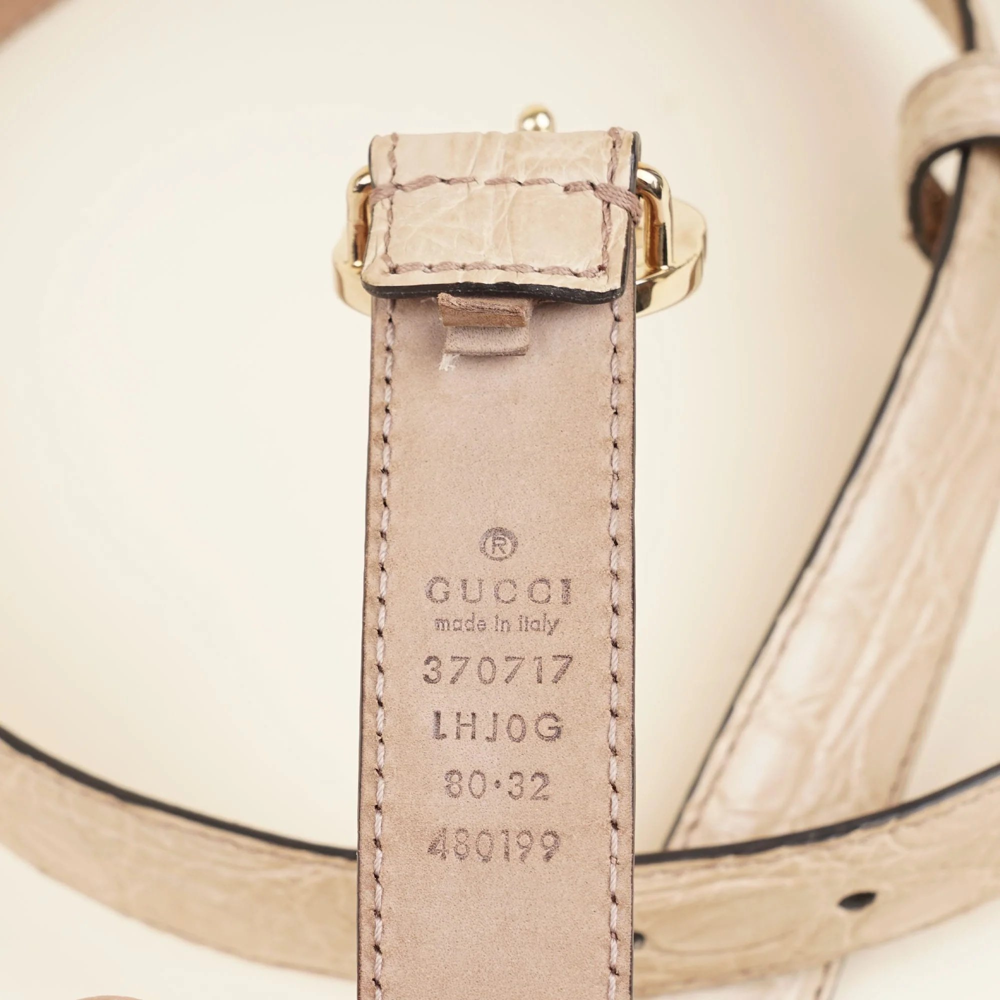 Interlocking G Crocodile Belt 80 - Image 3